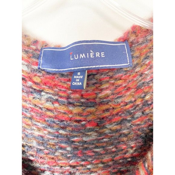 Lumiere Size Small S Boho Fringe Acrylic Vest Top - Picture 7 of 7